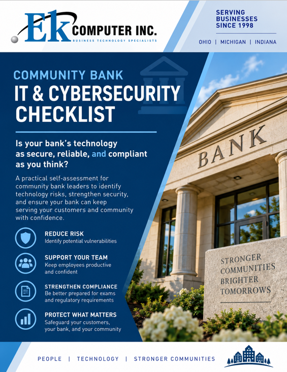 Community Bank IT & Cybersecurity Checklist